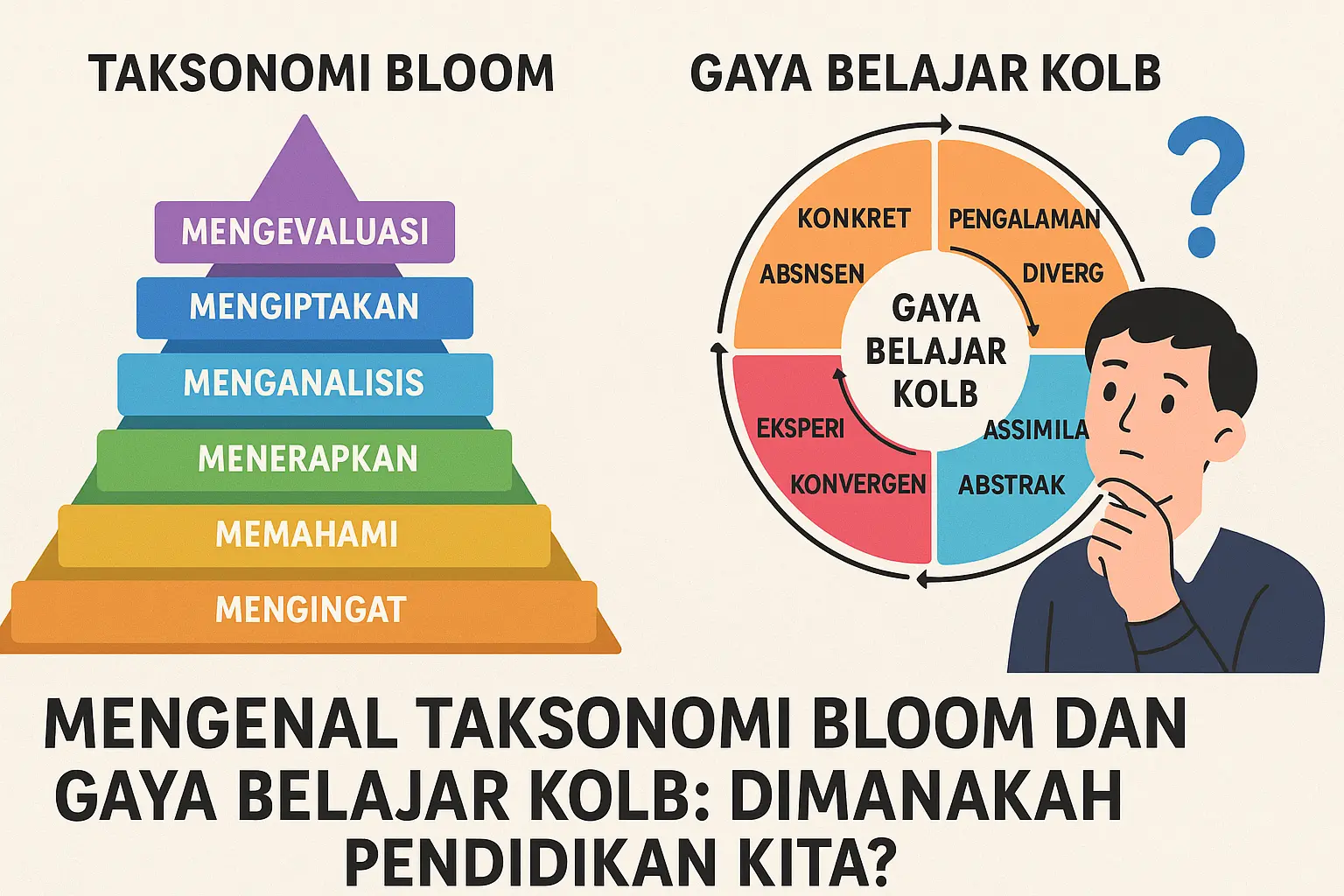 Mengenal Taksonomi Bloom dan Gaya Belajar Kolb: Dimanakah Pendidikan Kita?